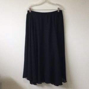 Dressy, Formal Wear, Black tie Flowing Lined Skirt